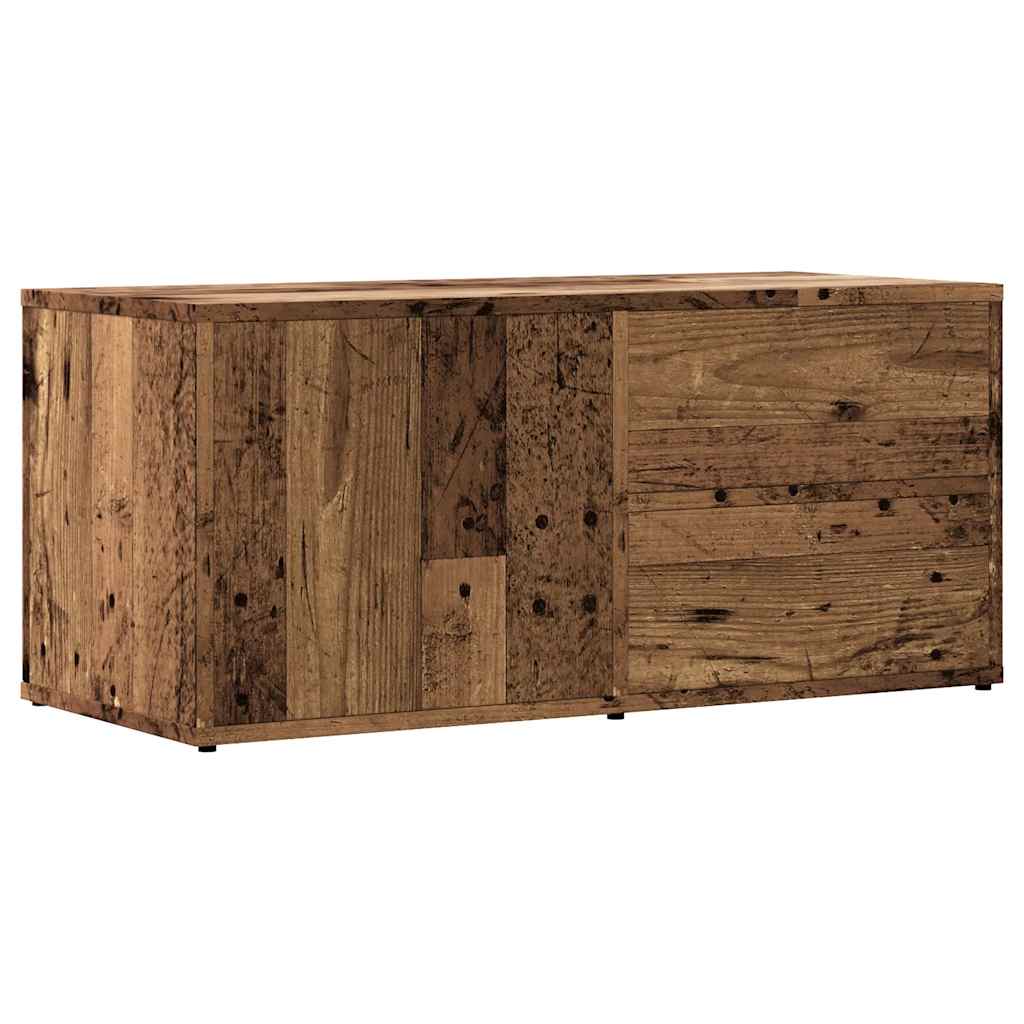 Móvel de tv - modulo de tv - armário de tv 80x34x35,5 cm derivados de madeira madeira velha