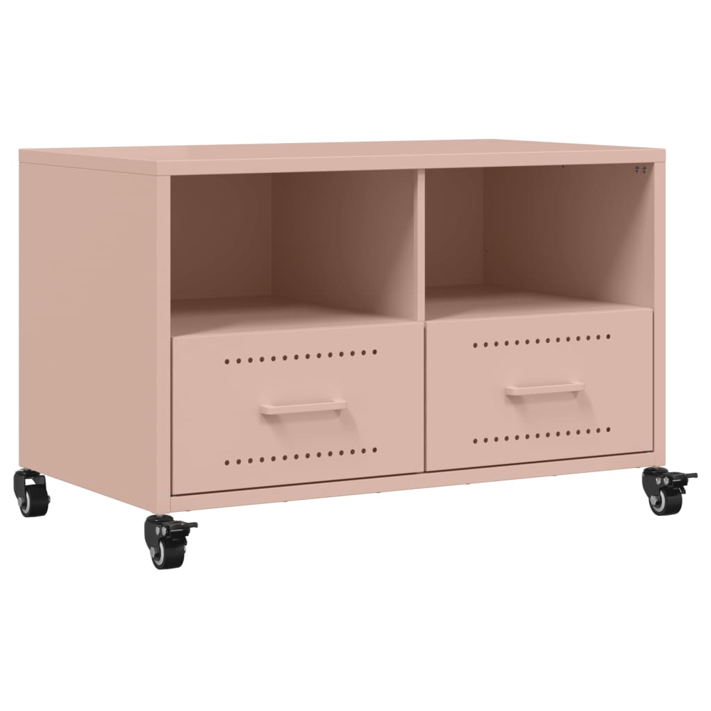 Móvel de tv - modulo de tv - armário de tv 68x39x43,5 cm aço rosa
