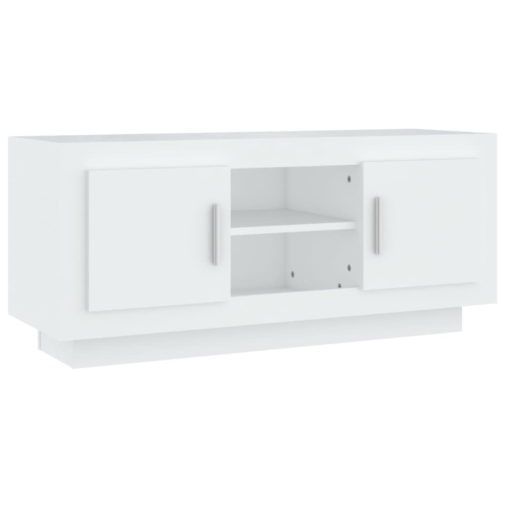 Móvel para tv - móvel de tv - armário de tv 102x35x45 cm madeira processada branco