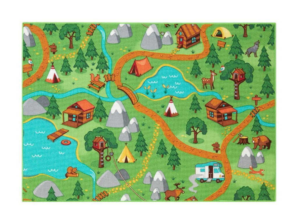 Tapete infantil ambihome wild life - antiderrapante, 95x133cm