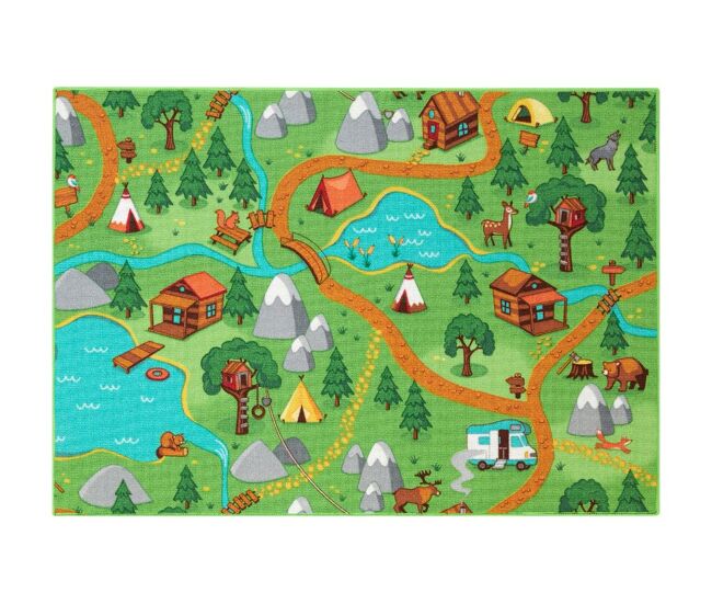 Tapete infantil ambihome wild life - antiderrapante, 95x133cm