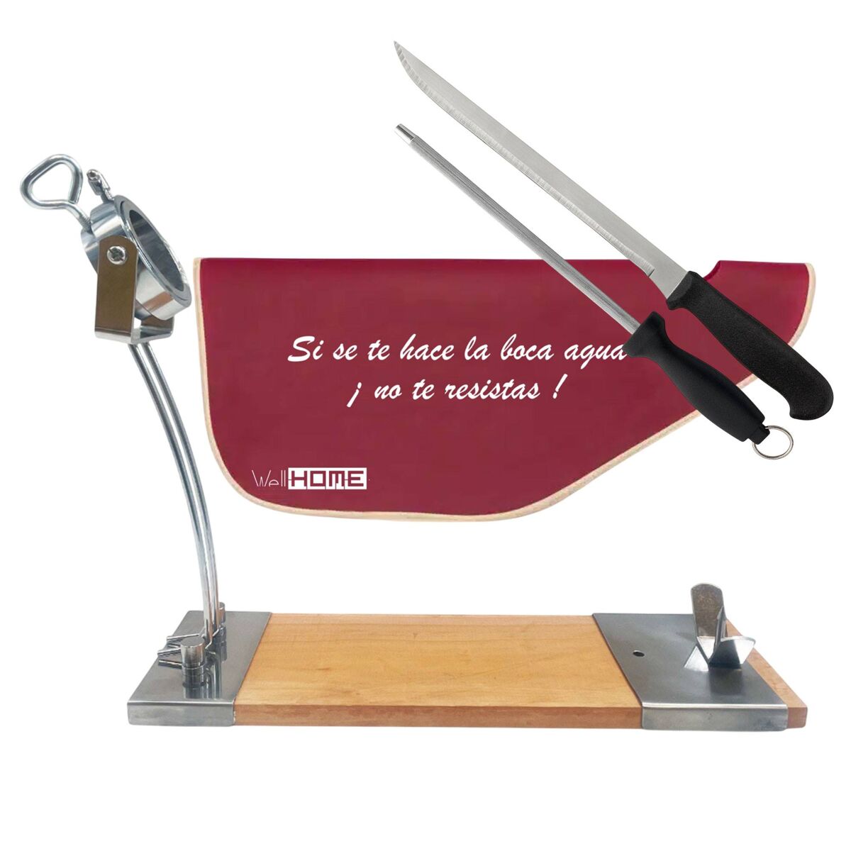 Porta-presunto Luxe com conjunto de faca, cadeira e estojo