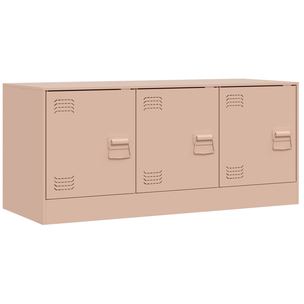 Móvel de tv - modulo de tv - armário de tv 99x39x44 aço rosa