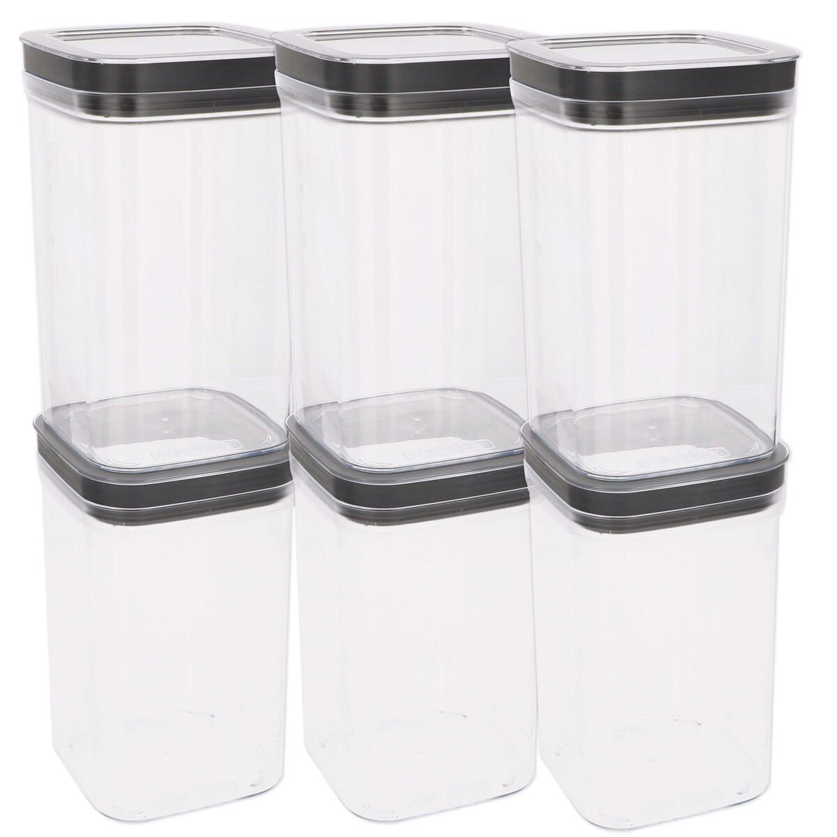 Curver Pack 6 frascos de plástico herméticos multiusos