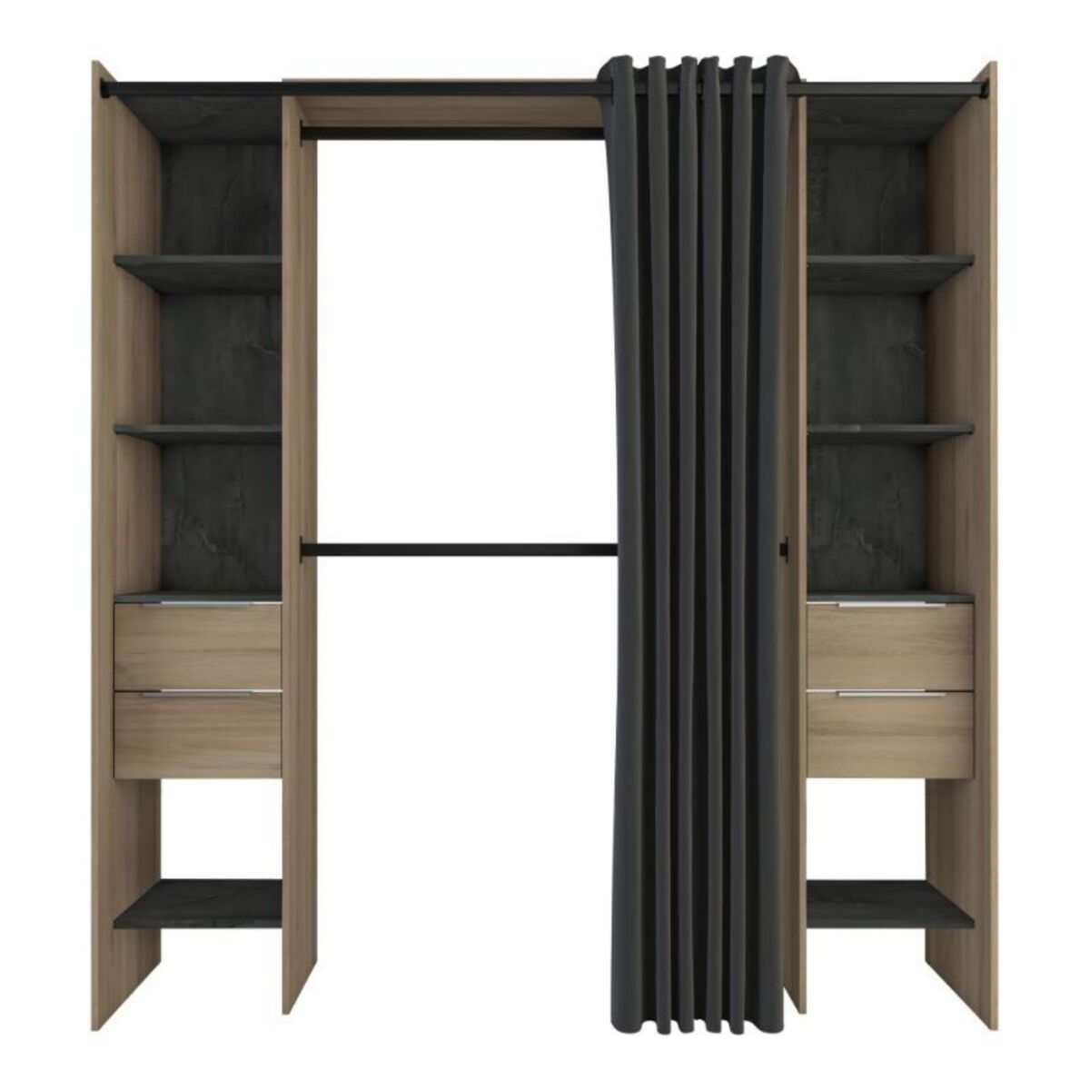 Closet aberto Dana para quarto moderno