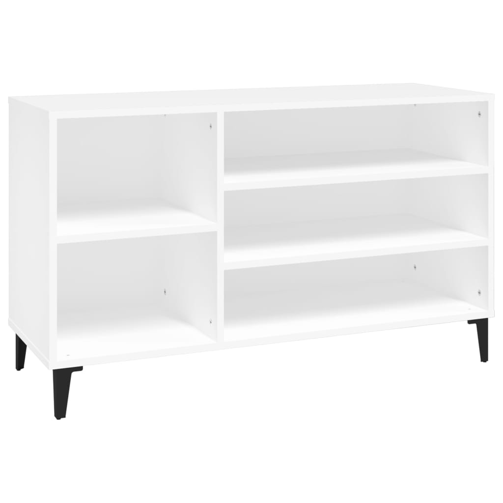 Vidaxl sapateira 102x36x60 cm derivados de madeira branco