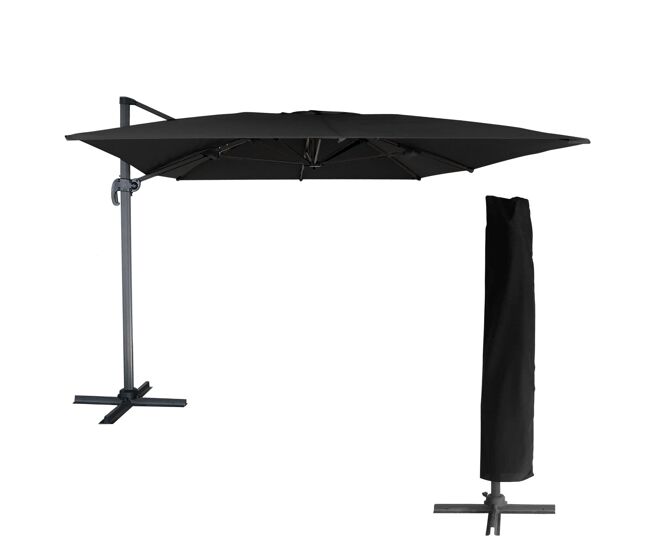 Chapéu de sol molokai rectangular de 3x4m + tampa