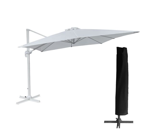 Chapéu de sol molokai rectangular de 3x4m + tampa