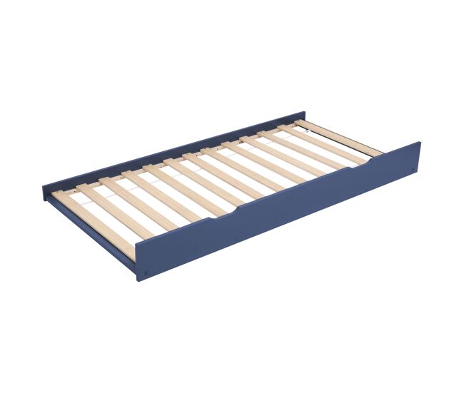 Cama com gaveta bleu escuro
