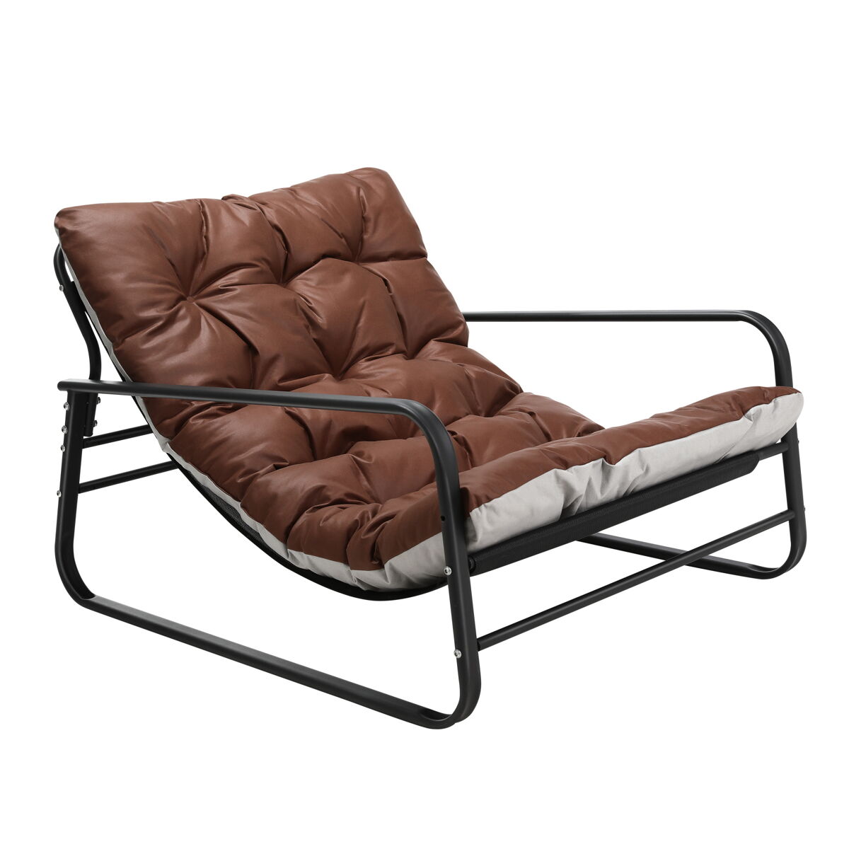 Poltrona de exterior durável, à prova de água, aço anti-UV