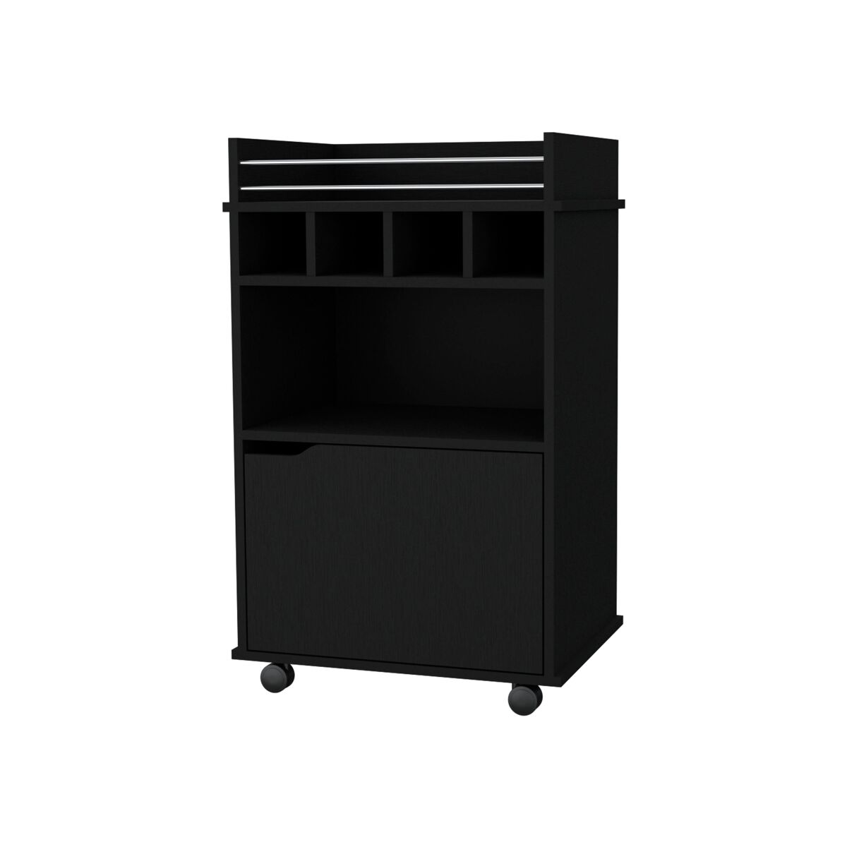 TUHOME Carrinho de Bar Crozier, com 1 porta