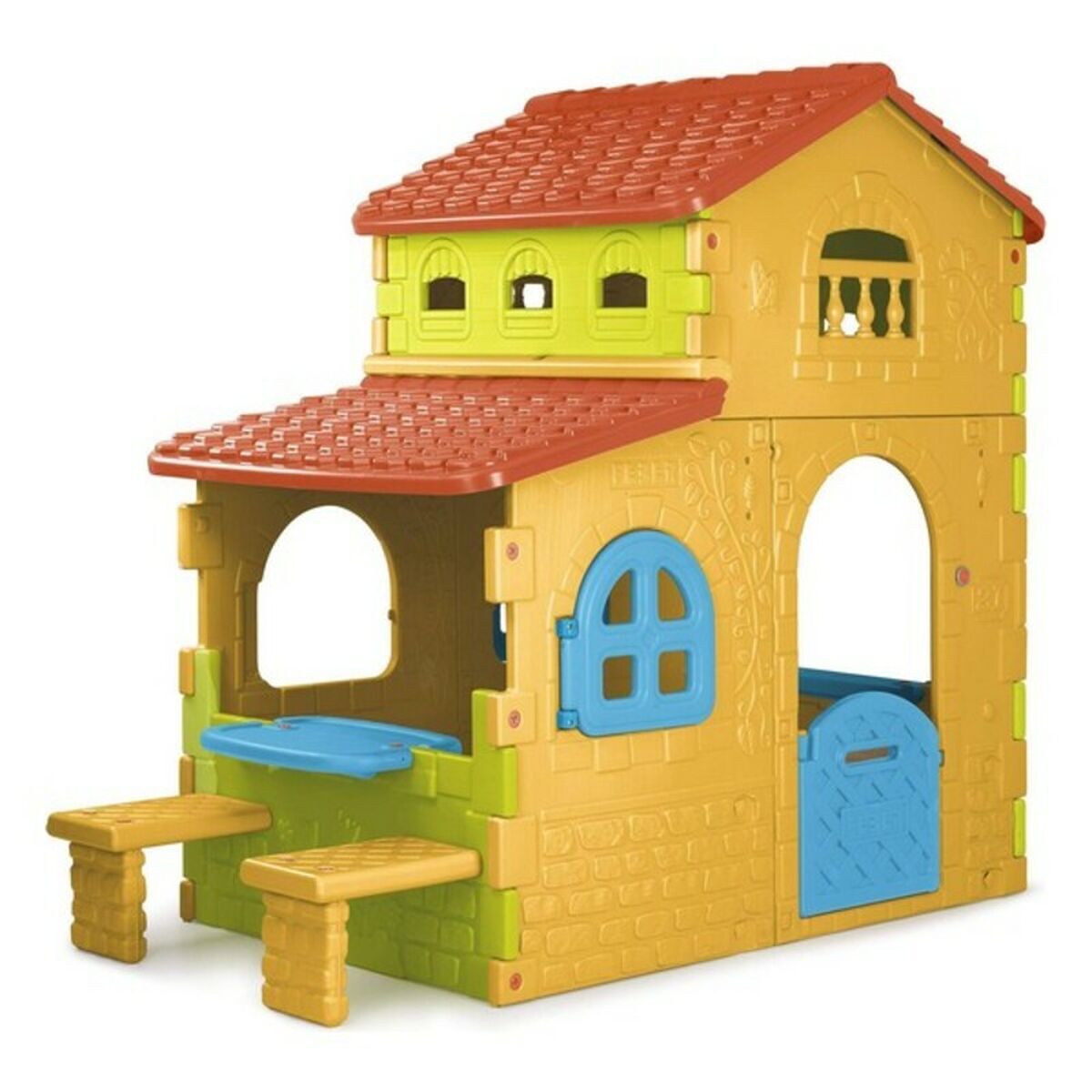 Casa infantil de brincar feber super villa feber 180 x 110 x 206 cm (180 x 110 x 206 cm)