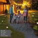 Aktive Conjunto de 4 balizas solares LED luz quente 6 lúmens IP44 Aktive Conjunto de 4 balizas solares LED luz quente 6 lúmens IP44 Preto