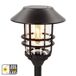 Aktive Conjunto de 4 balizas solares LED luz quente 6 lúmens IP44 Aktive Conjunto de 4 balizas solares LED luz quente 6 lúmens IP44 Preto