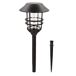 Aktive Conjunto de 4 balizas solares LED luz quente 6 lúmens IP44 Aktive Conjunto de 4 balizas solares LED luz quente 6 lúmens IP44 Preto