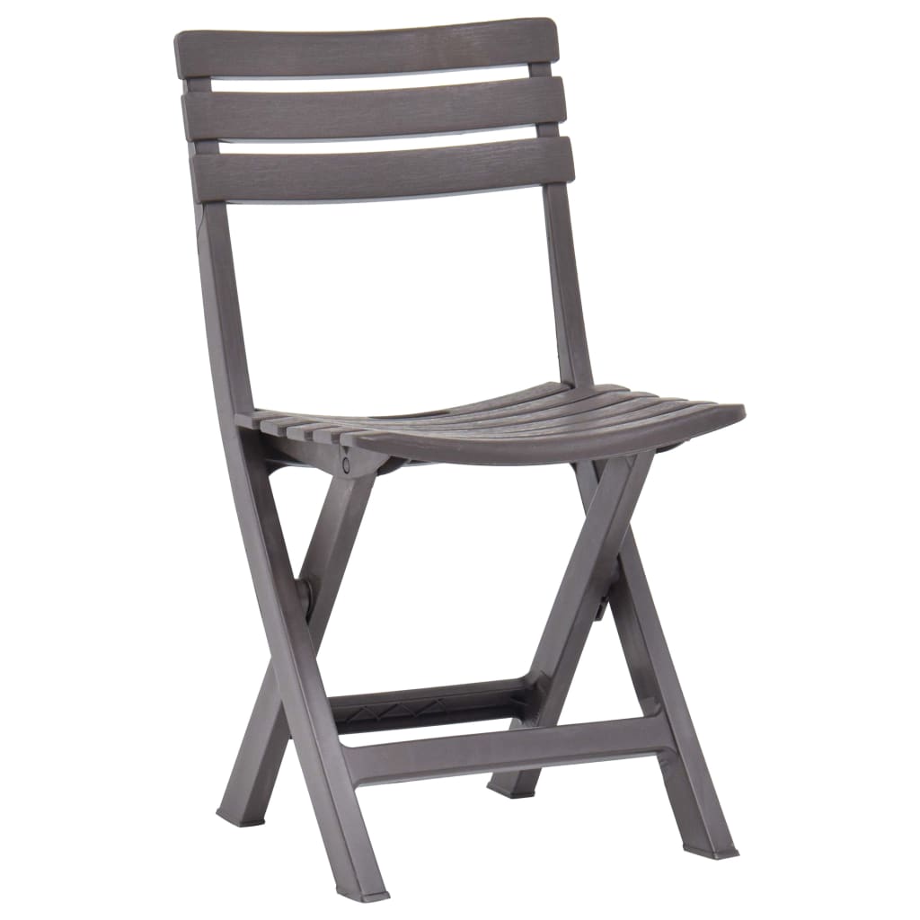 Cadeiras de jardim - cadeiras de exterior dobráveis 2 pcs plástico moca