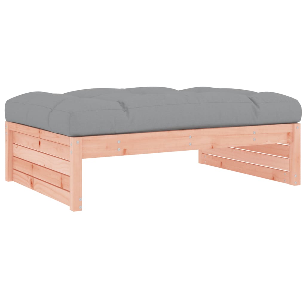 Vidaxl apoio de pés para jardim 120x80 cm madeira de douglas maciça