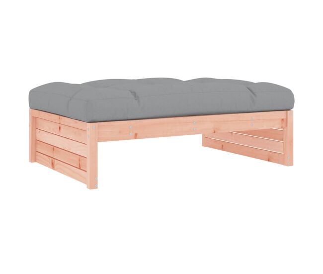 Vidaxl apoio de pés para jardim 120x80 cm madeira de douglas maciça