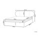 Beliani Cama Hierro BOULIN 181x208 Beliani Cama Hierro BOULIN 181x208 Preto