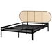 Beliani Cama Hierro BOULIN 181x208 Beliani Cama Hierro BOULIN 181x208 Preto