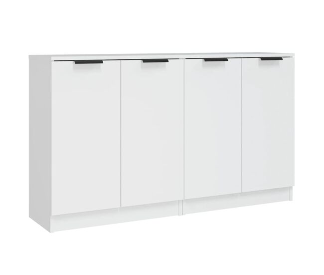 Vidaxl aparadores 2 pcs 60x30x70 cm derivados de madeira blanc