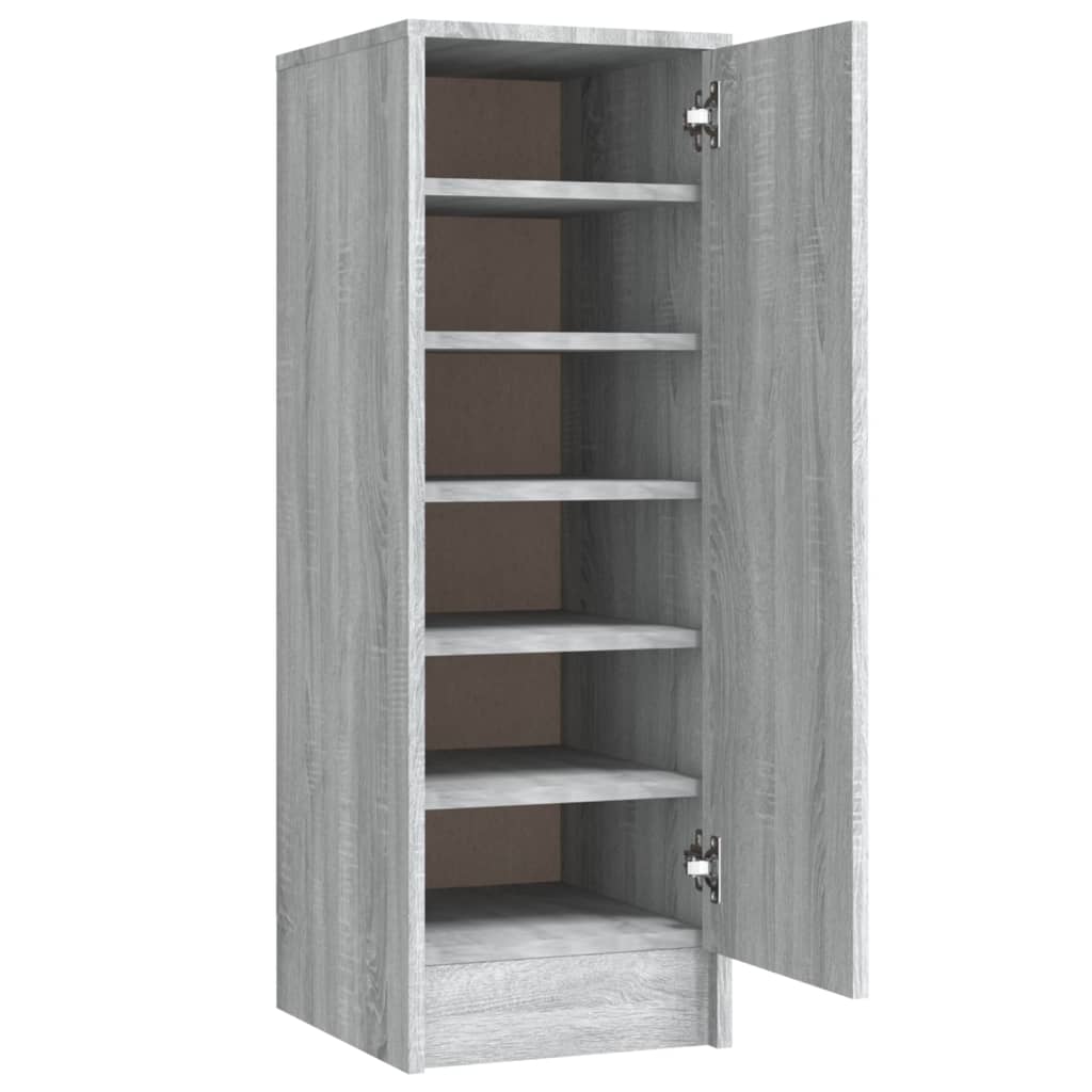Vidaxl sapateira 32x35x92 cm derivados de madeira cinzento sonoma