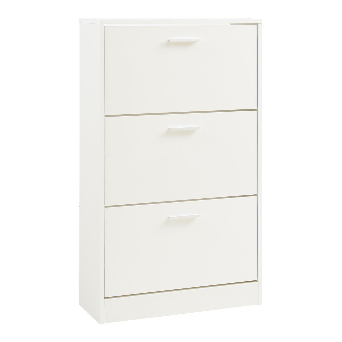 Sapateira sykkylven 103x60x24 cm com 3 abas branco [en.casa]