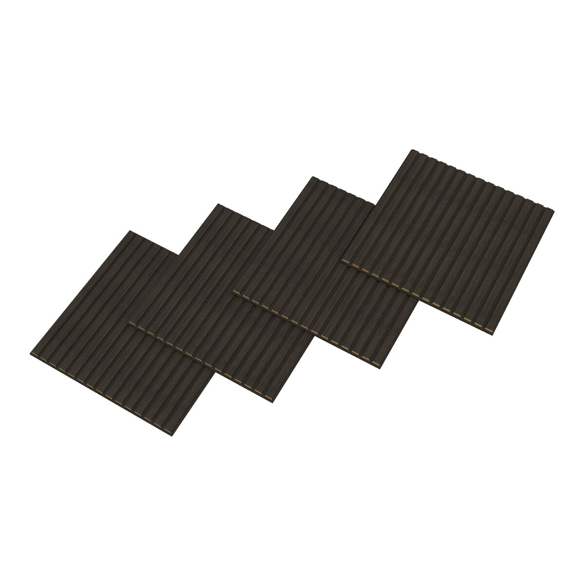 Conjunto de 12 painéis acústicos 3d vang com lâminas lineares 4,32 m² carvalho cinzento [neu.holz]