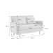 Sofá-cama de bombazina de 2 lugares - Panam - pernas de madeira, Sofá-cama de bombazina de 2 lugares - Panam - pernas de madeira, Cinza