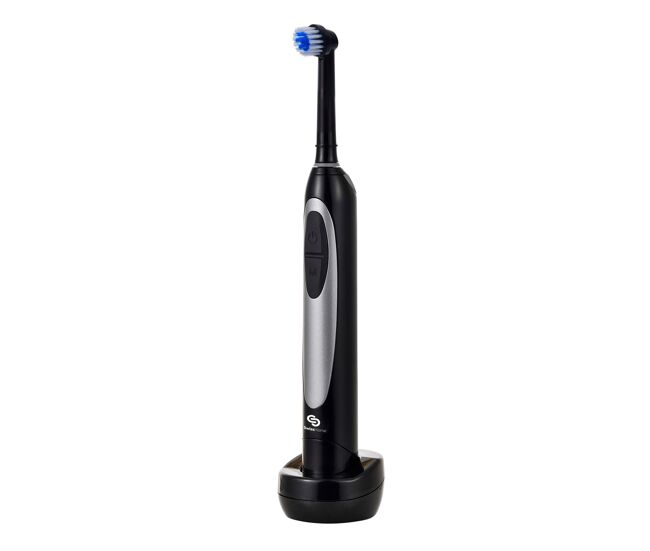 Escova de dentes elétrica swiss home com 3 funções à prova d'água escura