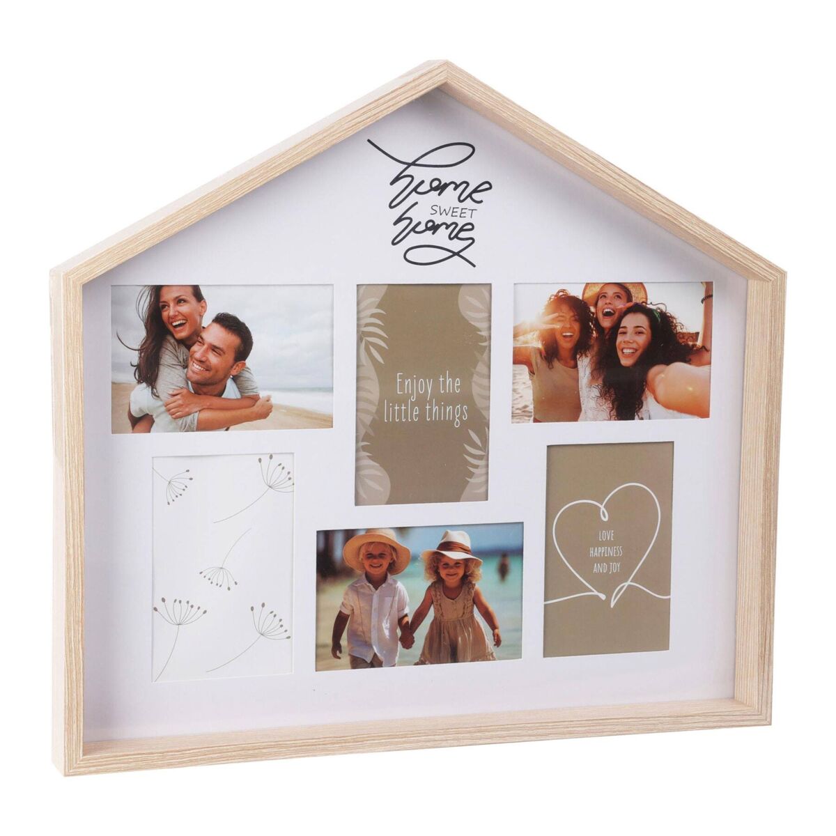 Well Home Moldura em formato de Home para 6 fotos