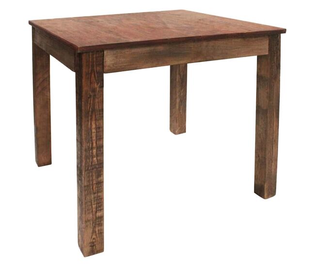 Vidaxl mesa de jantar mistura de madeiras recicladas 82x80x76 cm
