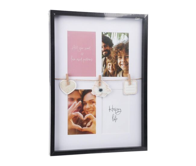 Moldura well home para 4 fotos e 3 alças