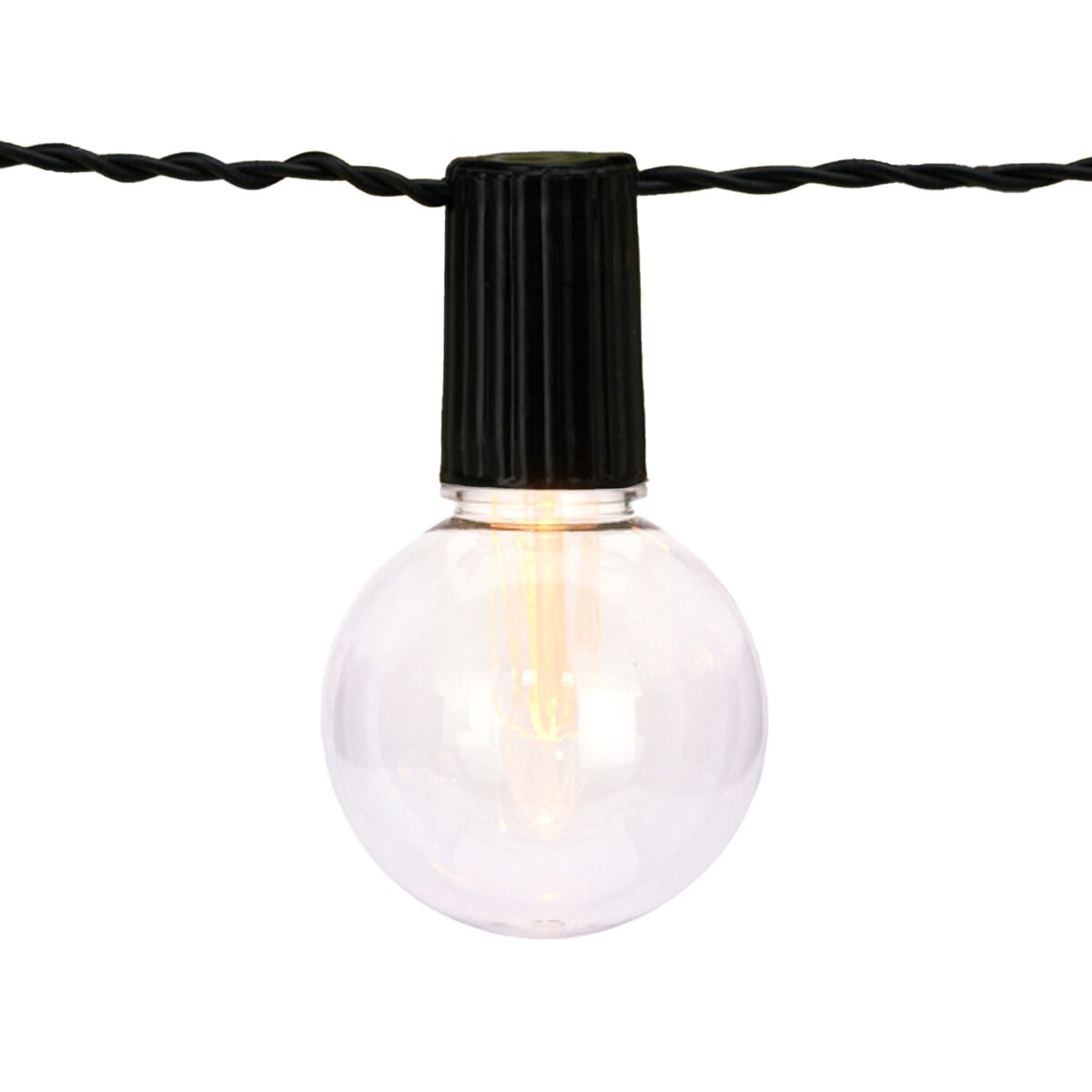 Well Home Conjunto de 20 luzes solares quentes para festas com painel de LED