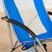 Aktive Pacote de 4 cadeiras de praia dobráveis com bolso Aktive Pacote de 4 cadeiras de praia dobráveis com bolso Azul