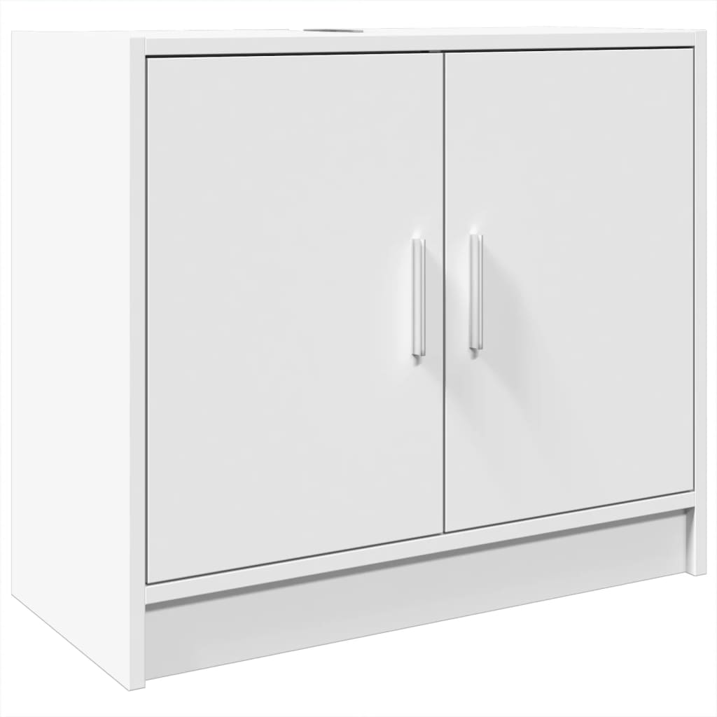Vidaxl armário de lavatório 63x29x55 cm derivados de madeira branco
