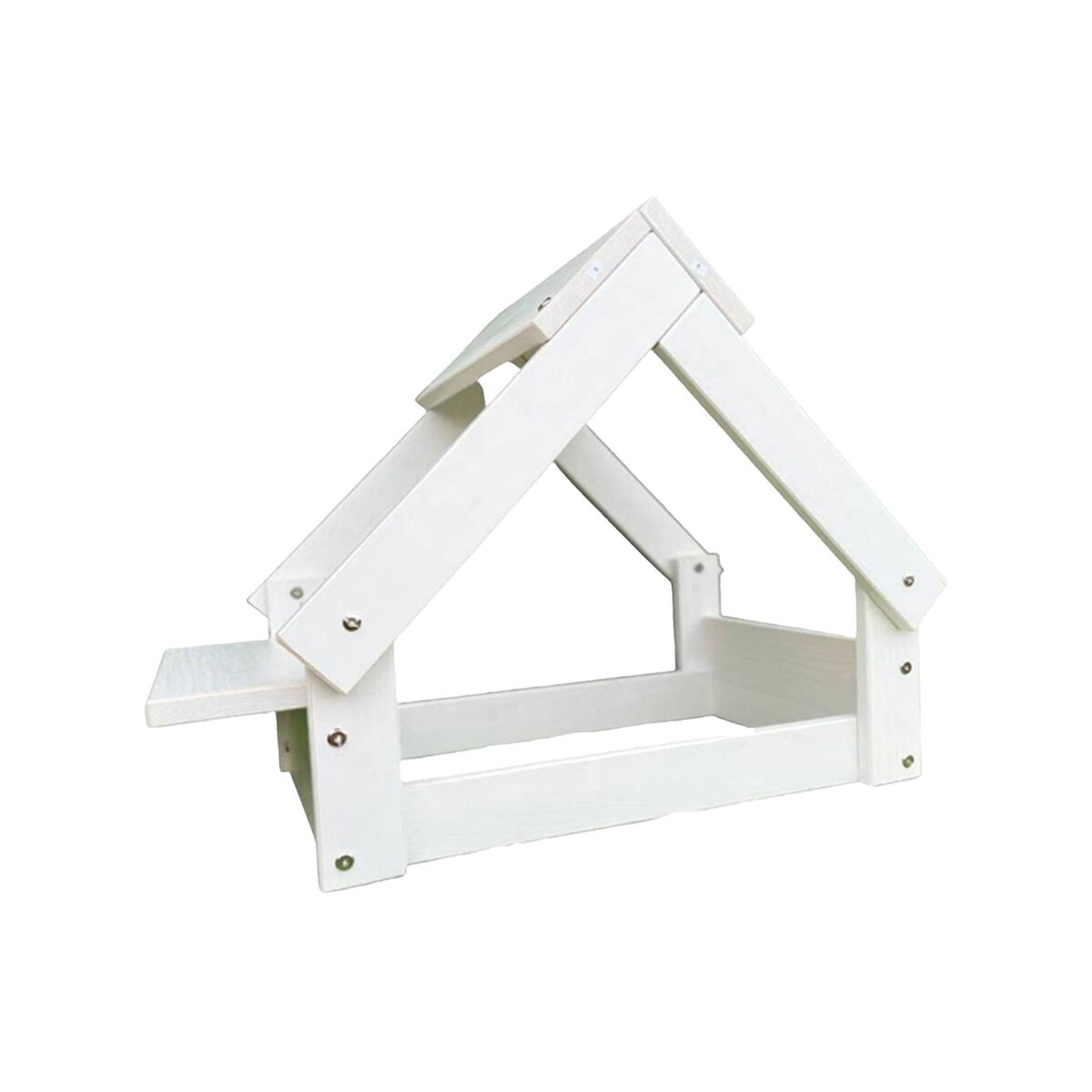 Well home indoor dog house com estrutura de madeira em branco