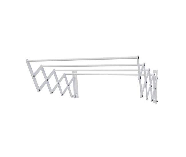 Well home varal extensível de parede metálica 60cm x 3m
