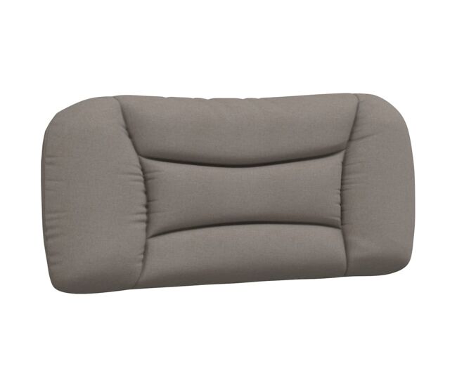 Vidaxl almofadão de cabeceira hvar 80 cm tecido cinzento-acastanhado
