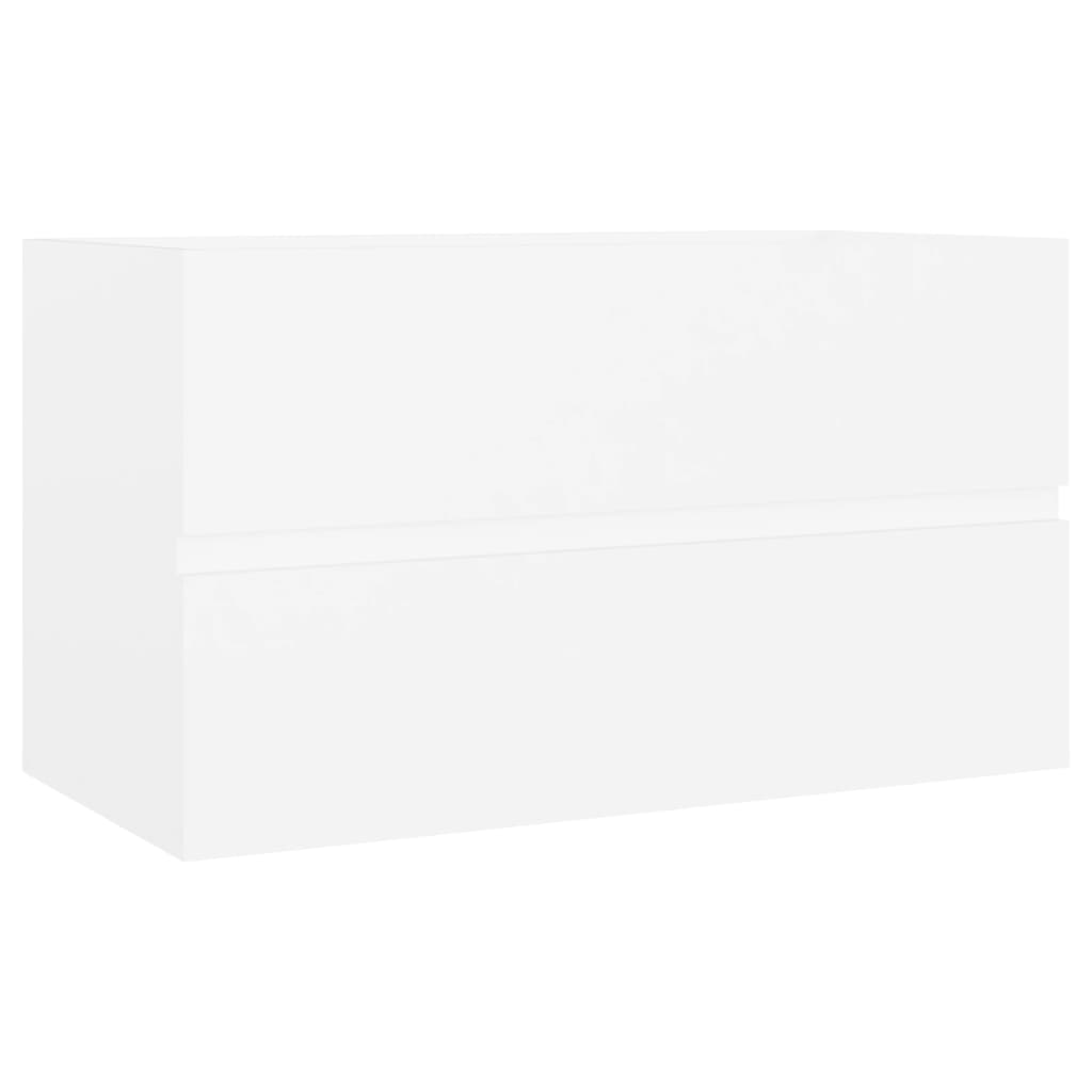 Vidaxl armário de lavatório derivados de madeira branco