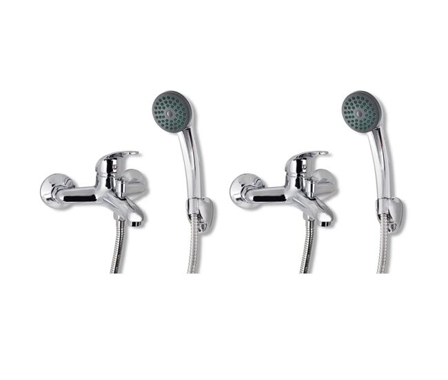 Vidaxl chuveiros misturadores 2 pcs