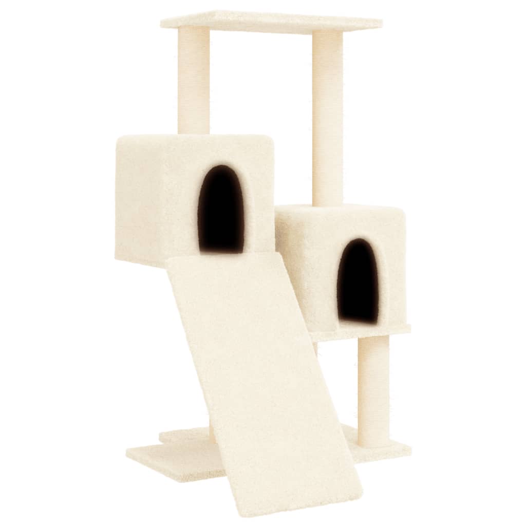 Vidaxl árvore para gatos c/ postes arranhadores sisal 82 cm cor creme
