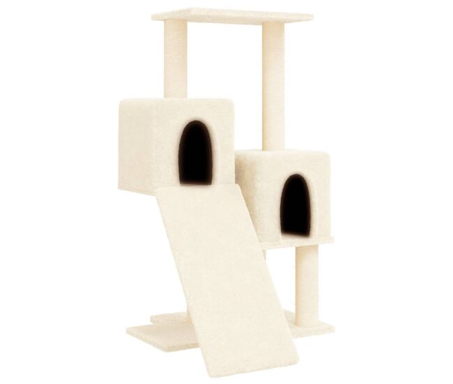 Vidaxl árvore para gatos c/ postes arranhadores sisal 82 cm cor creme