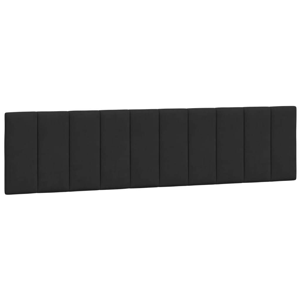 Vidaxl almofadão de cabeceira hanko 200 cm veludo preto