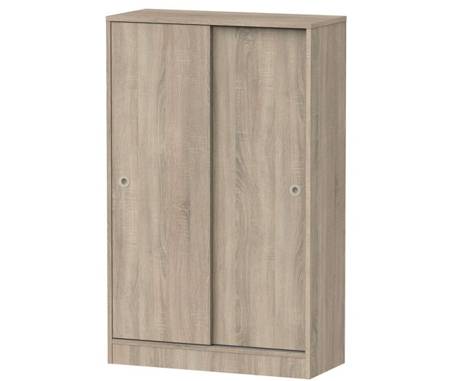 Armário auxiliar baixo turin 2 portas 3 prateleiras cambrian móvel de armazenamento multiuso 120x74x33 cm
