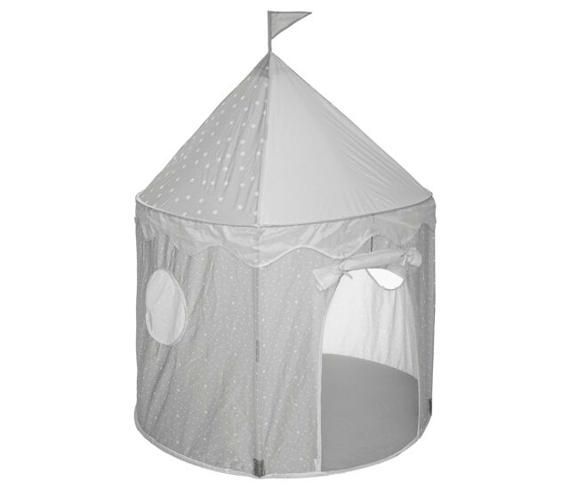 Tenda infantil enrolável e portable diam, gris, 100x135 cm, fabricada em poliéster