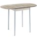 Mesa extensível Butterfly e 2 cadeiras de cozinha 55x61 Mesa extensível Butterfly e 2 cadeiras de cozinha 55x61 Branco/ Madeira