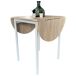 Mesa extensível Butterfly e 2 cadeiras de cozinha 55x61 Mesa extensível Butterfly e 2 cadeiras de cozinha 55x61 Branco/ Madeira