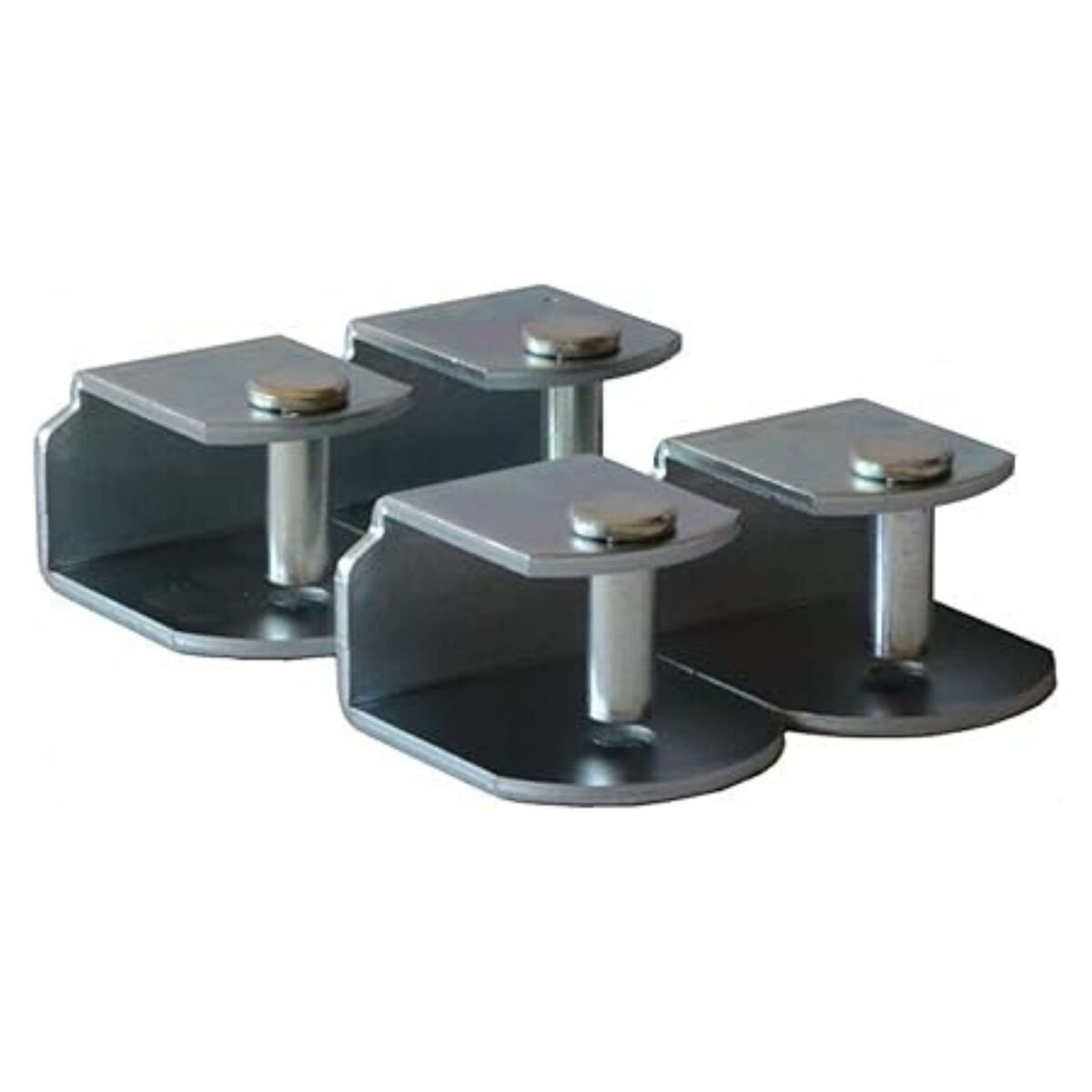 Pacote de 4 grampos metálicos antirruído para estrados de cama