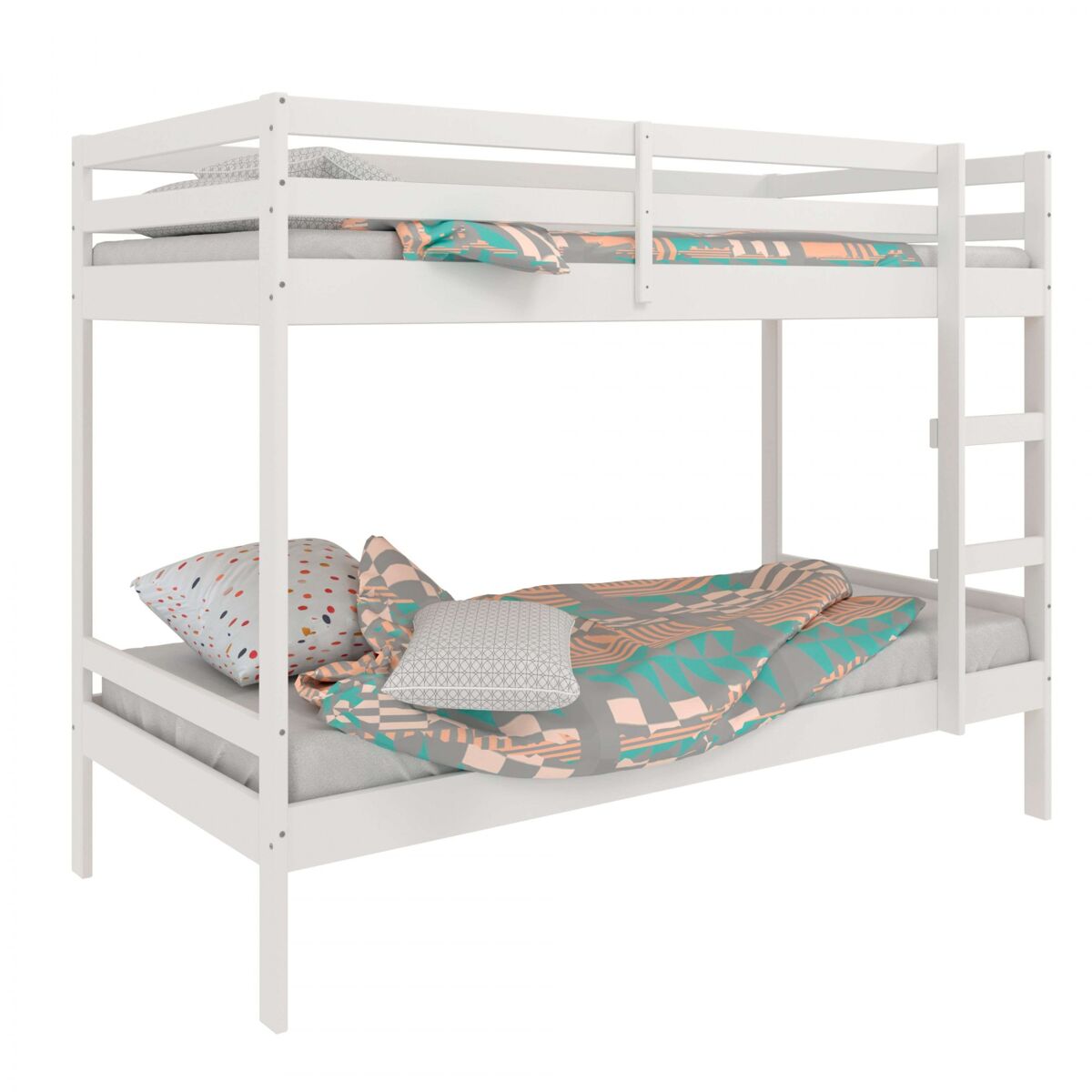 Beliche para coelho feito de madeira de pinho branco 195x152x101 cm